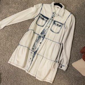 Free People denim dress with pockets